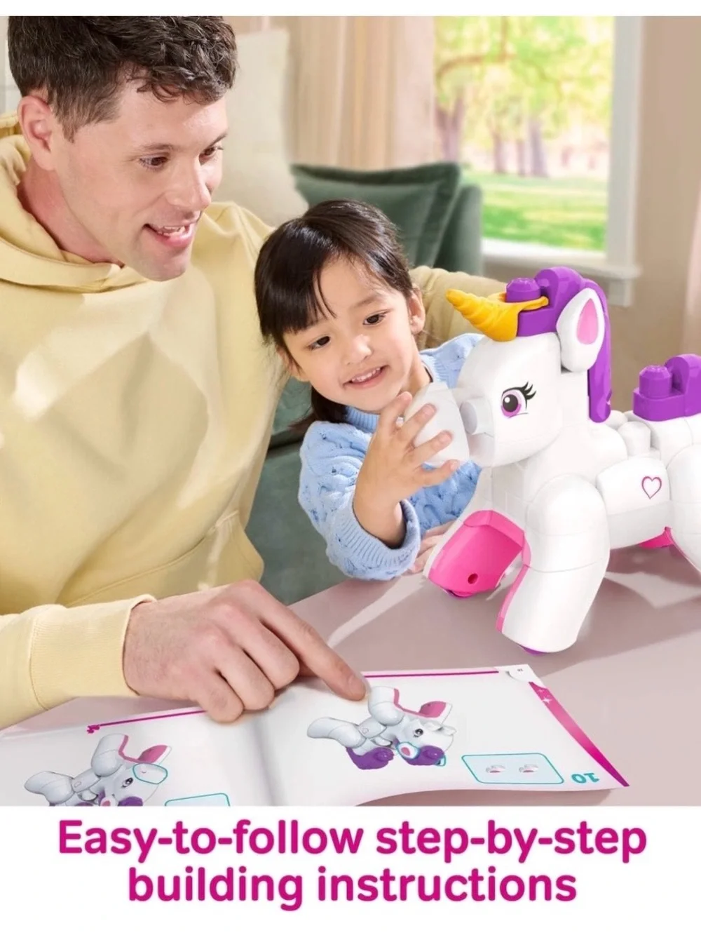 MEGA BLOKS Build & Enchant Unicorn, Pegasus Puppy ToyBlock Set